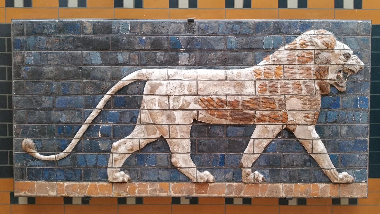Ein antikes Löwenrelief aus dem Archäologischen Museum in Istanbul.